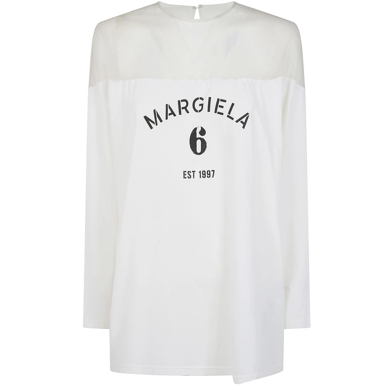 MM6 T-Shirt Manica Lunga "S62gd0213.M20108 101"