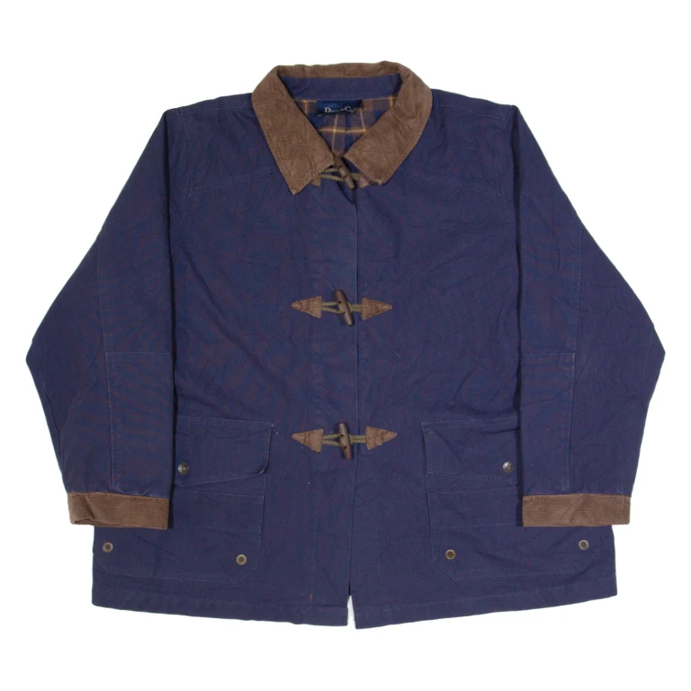 DENIM & CO Womens Chore Jacket Blue 90s XL