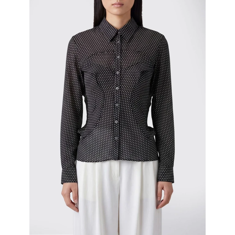 Polka Dot Print Slim Fit Jersey Shirt (JQB0010511)