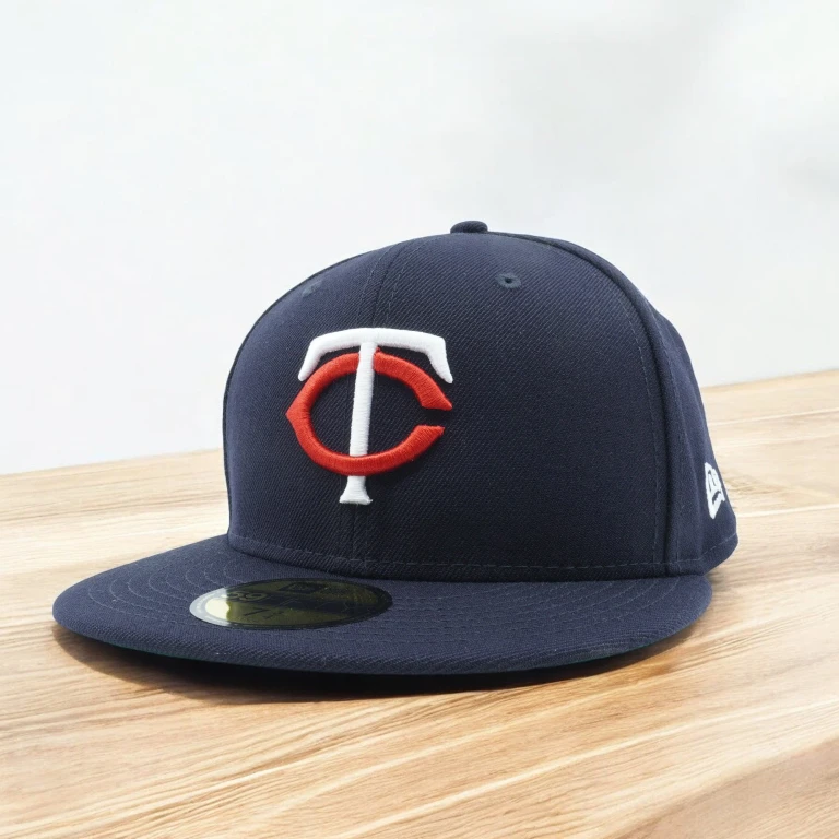 Men's MLB Minnesota Twins 5950 Fitted Flag City Black
