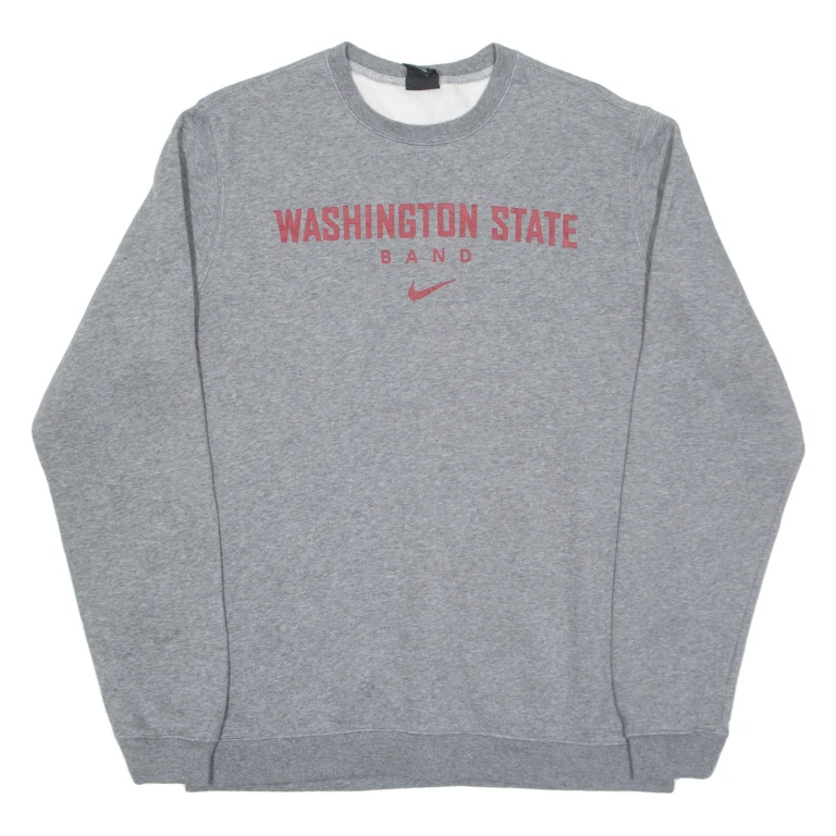 NIKE Washington State Band Mens Sweatshirt Grey USA L