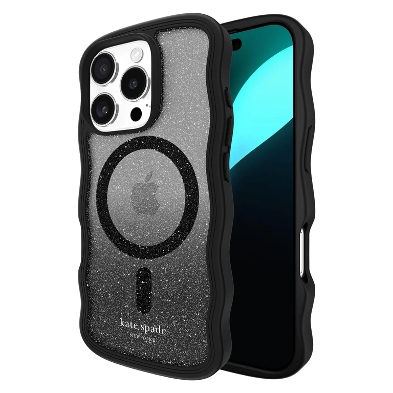 new york iPhone 16 Pro Case - Compatible with MagSafe - Designer Phone Case - Wavy Nightfall