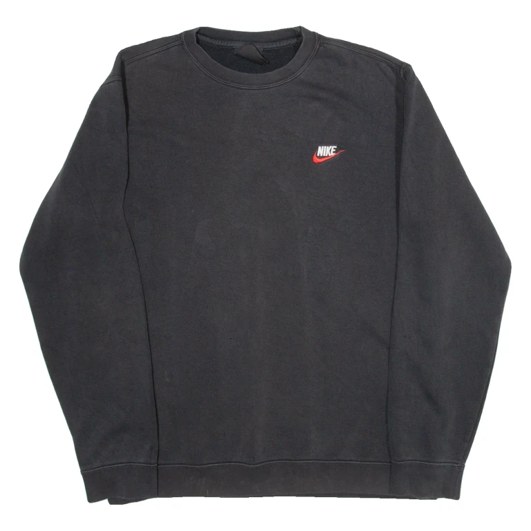 NIKE Womens Sweatshirt Black L