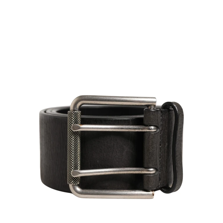 Dolce & Gabbana Men Black Classic Leather Metal Buckle Belt Calf - Men