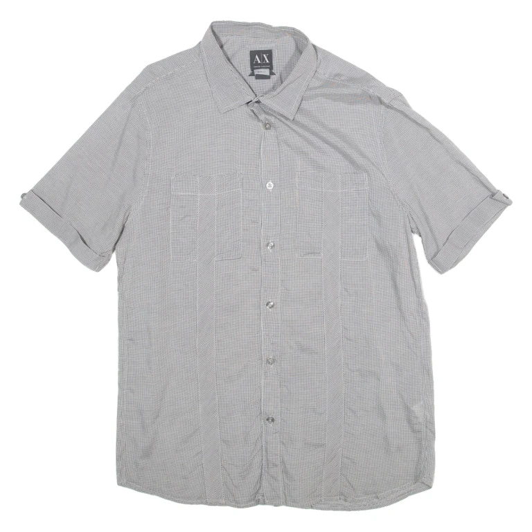ARMANI EXCHANGE Slim Fit Mens Shirt Black L