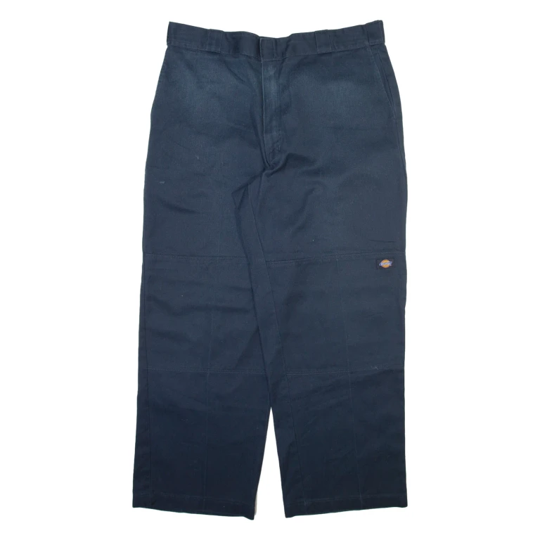 DICKIES Mens Trousers Blue Relaxed Straight W38 L30
