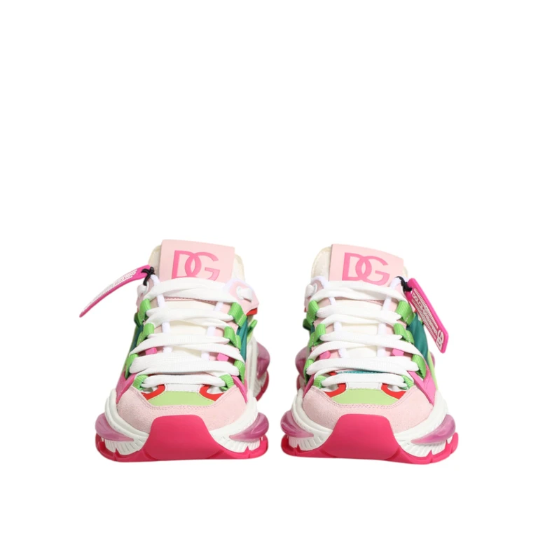 Multicolor Leather Airmaster Low Top Sneaker Shoes - Women
