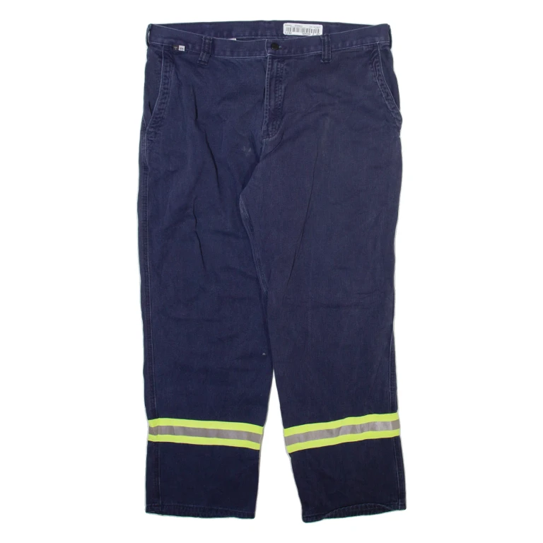 CARHARTT Workwear Mens Trousers Blue Relaxed Straight W38 L30