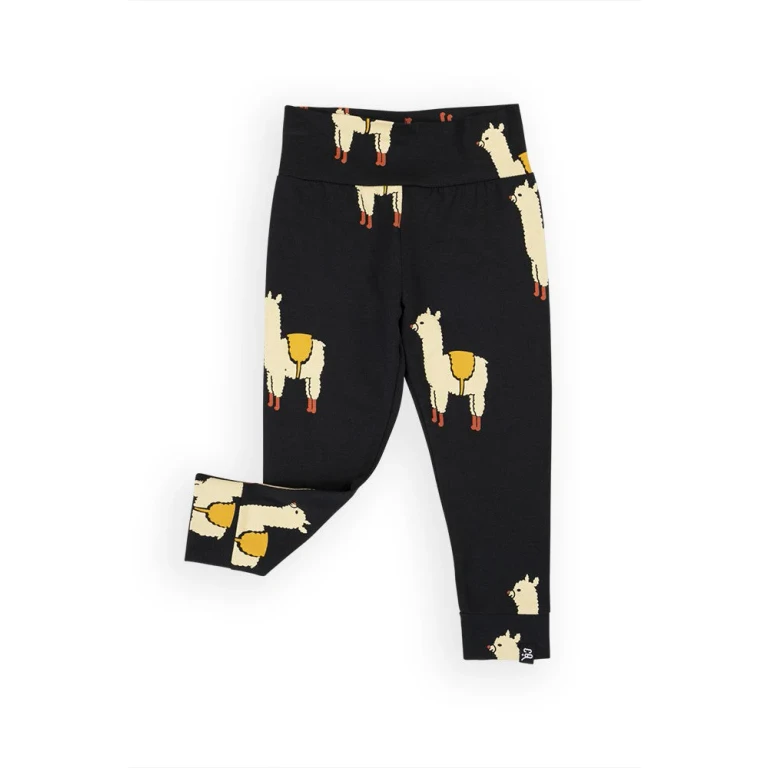 Baby Organic Cotton Leggings Alpaca Print - 50/56cm (0-3m)