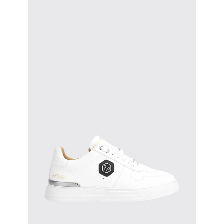 Low-Top Smooth Leather Sneakers with Hexagon Logo (LAESUSC0981PLE005N01)