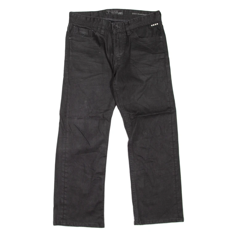 GUESS Desmond Mens Jeans Black Relaxed Straight W32 L26