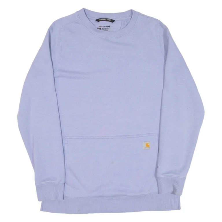 CARHARTT Relaxed Fit Womens Sweatshirt Purple M
