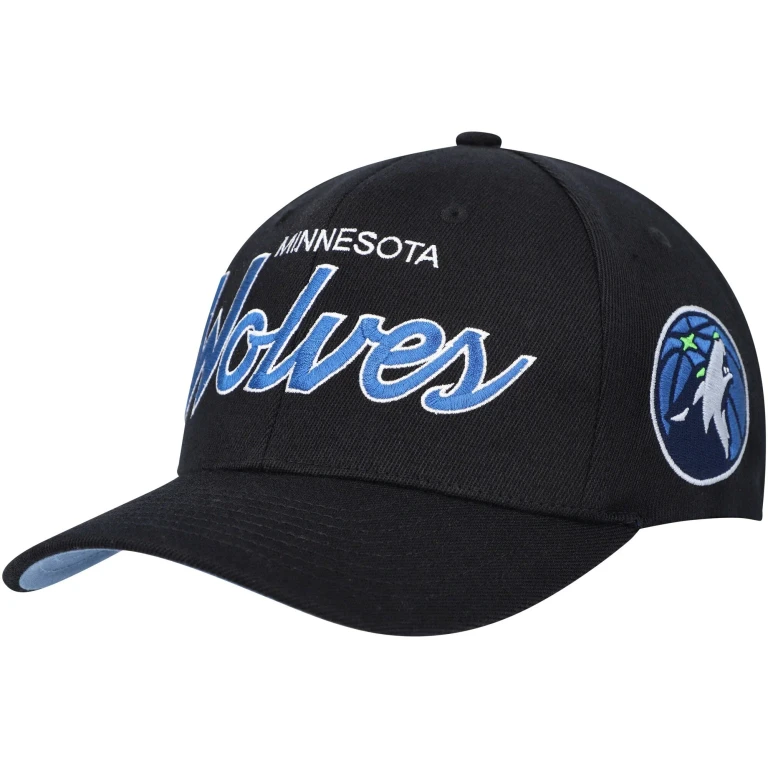Men's NBA Team Script 2.0 Stretch Snapback Timberwolves Snapback Caps