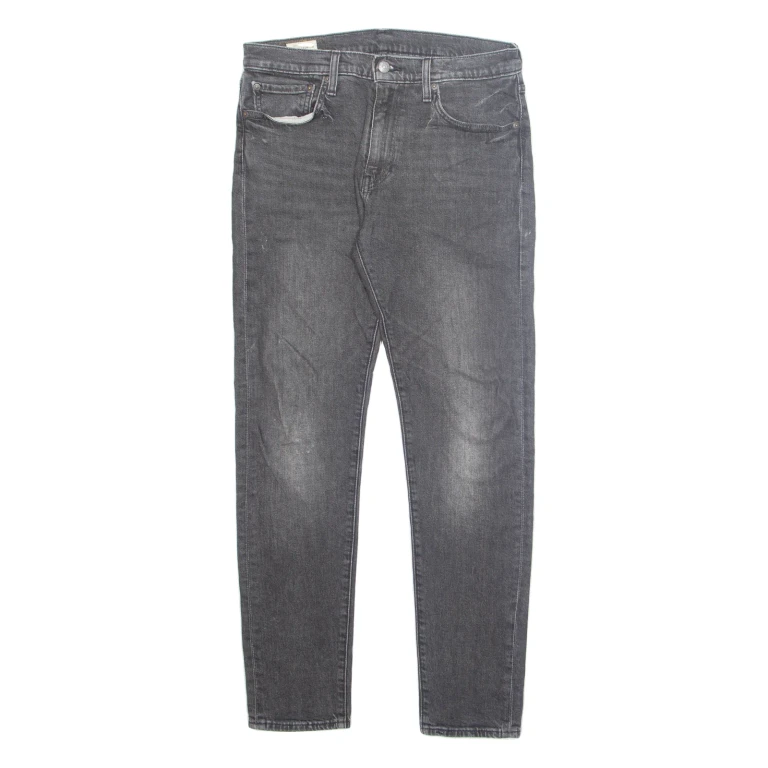LEVI'S 512 BIG E Jeans Mens Grey Slim Tapered Stone Wash W32 L31