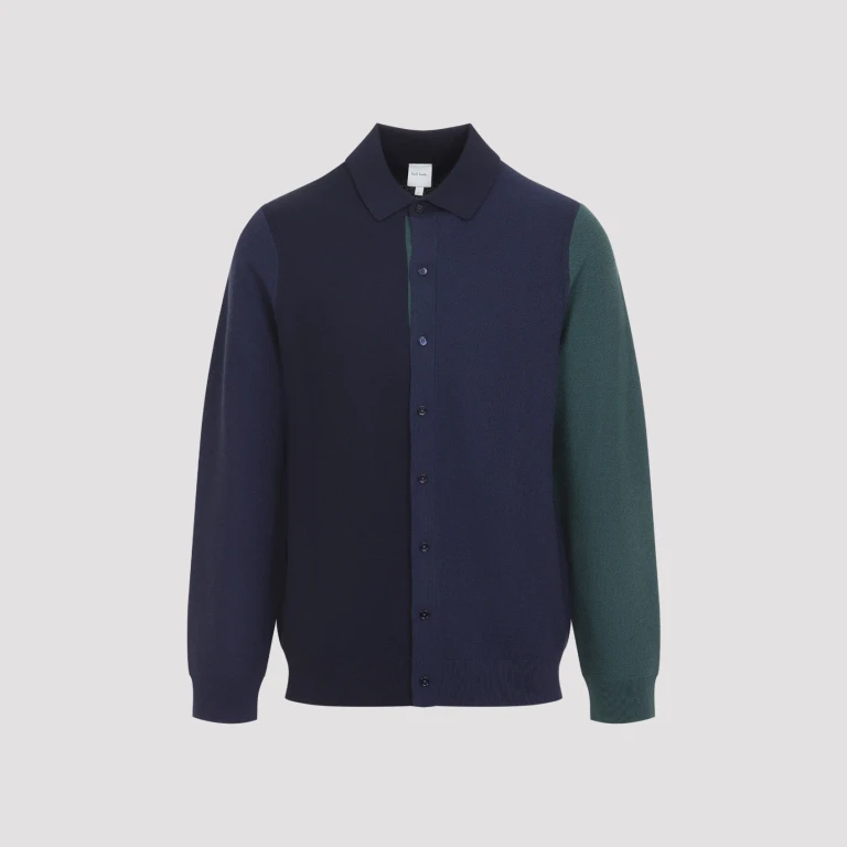 Wool Knit Cardigan Shirt