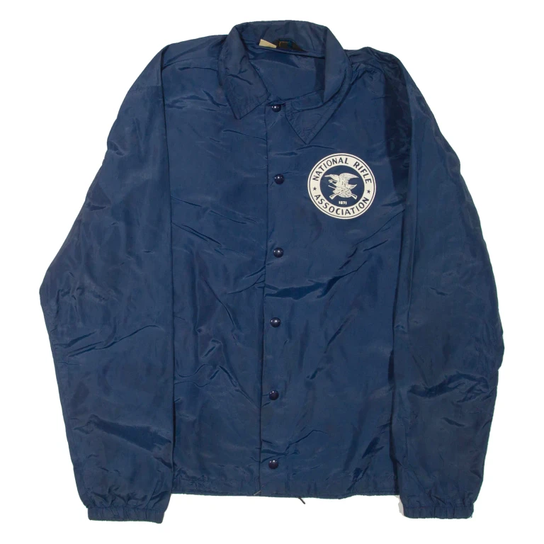 CHAMPION National Rifle Association Lightweight Mens Shell Jacket Blue Nylon L