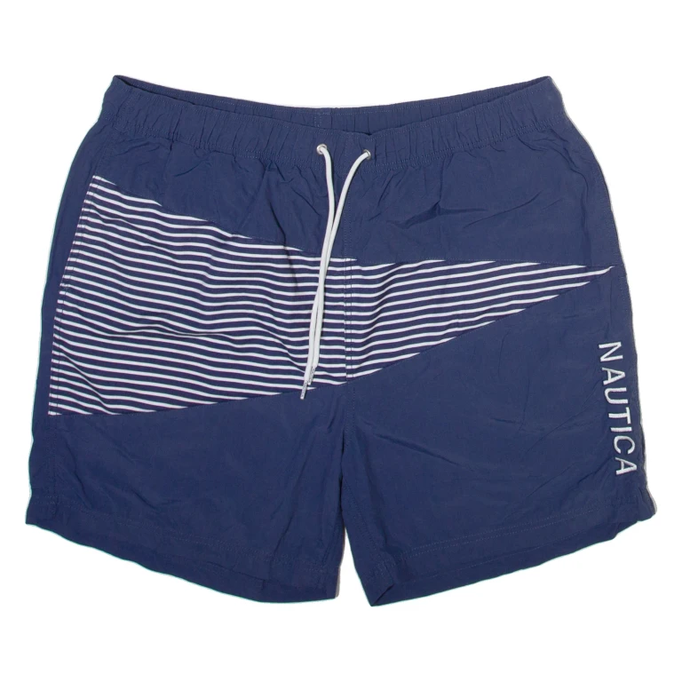 NAUTICA Mens Swimming Shorts Blue Relaxed XL W36