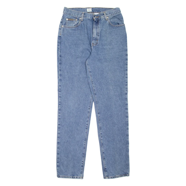 CALVIN KLEIN JEANS Womens Jeans Blue Regular Mom W29 L32