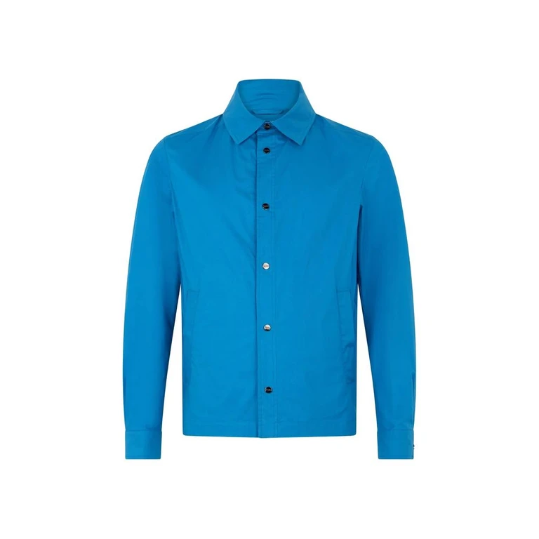Herno Blue Cotton Full-Length Jacket Clothing - Men