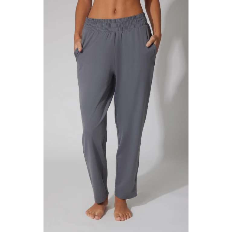Lux Straight Leg Pant w Elastic Waist