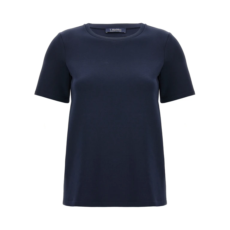 Blue Cotton T-Shirt - Women