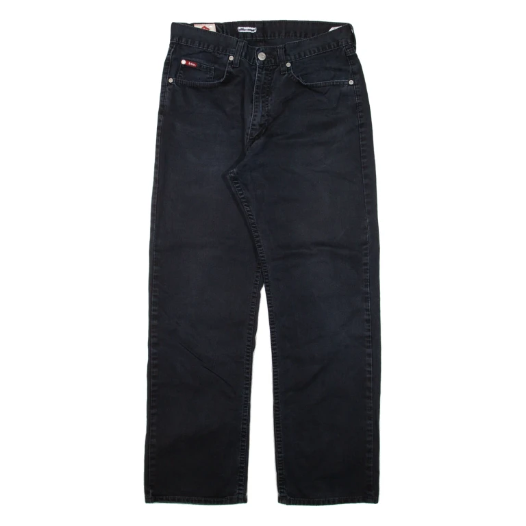 LEE COOPER Mens Trousers Black Regular Straight W30 L28