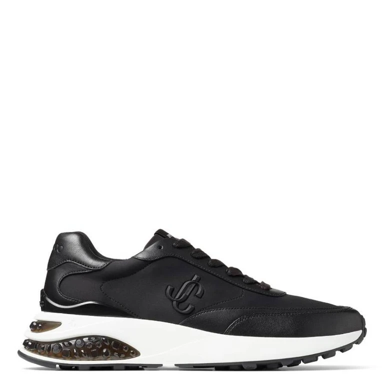 Memphis Neoprene And Leather Trainers, Brand Size 39.5 ( US Size 6.5 )