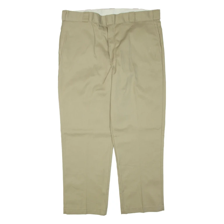 DICKIES Mens Trousers Beige Regular Tapered W40 L30