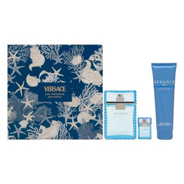 Eau Fraiche 3 Pcs Set For Men: 3.4 Eau De Toilette Spray + 5 Ml Eau De Toilette Mini + 5 Oz Bath & Shower Gel