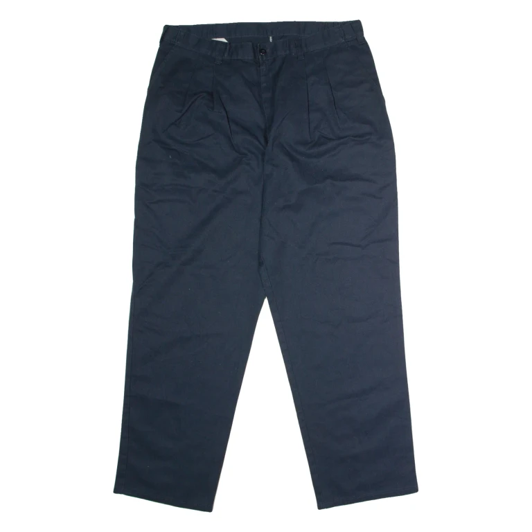 DICKIES Workwear Mens Trousers Blue Regular Straight W38 L32