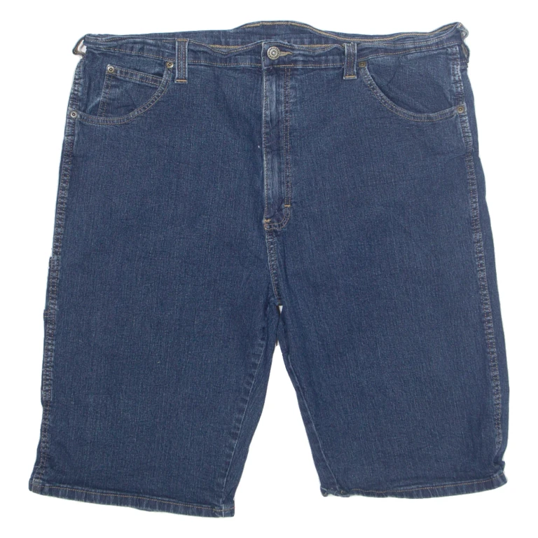 Vintage DICKIES Workwear Mens Denim Shorts Blue Regular 90s XL W42