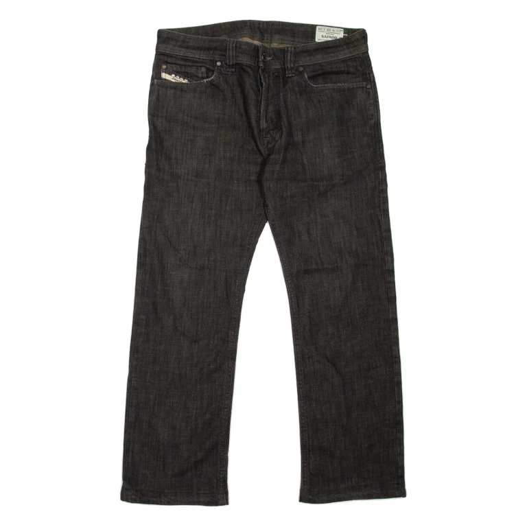 DIESEL Safado Mens Jeans Black Slim Straight W32 L25