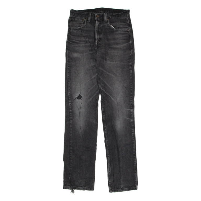 LEVI'S 516 Mens Jeans Grey Slim Straight Stone Wash W32 L36