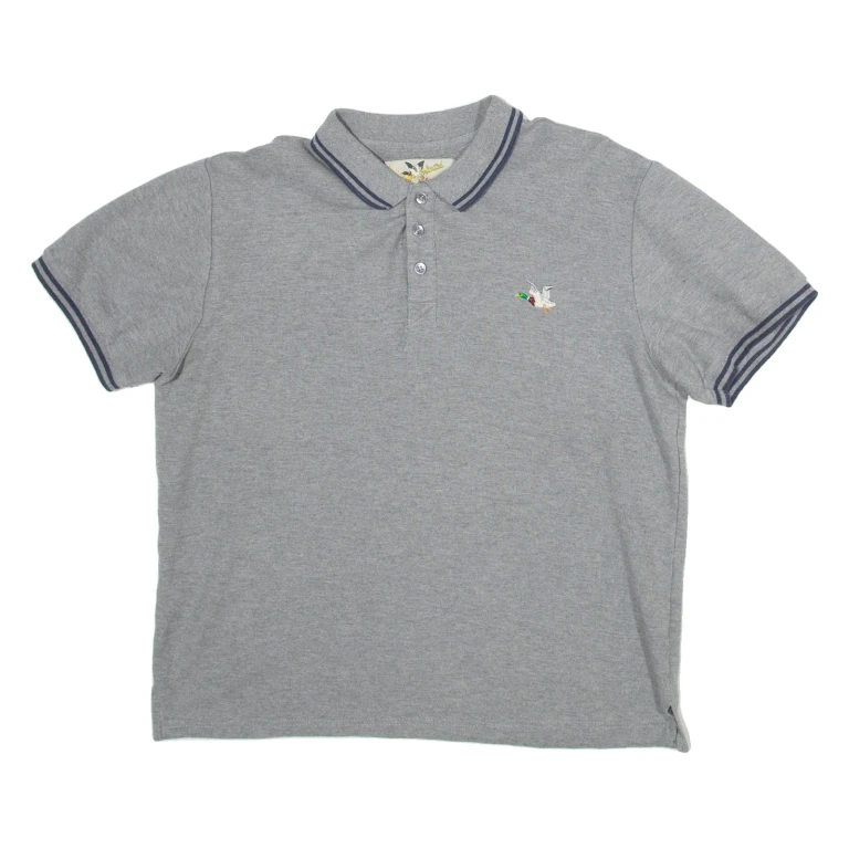 JOGS UNLIMITED Mens Polo Shirt Grey XL
