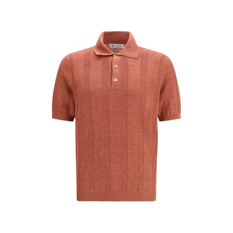Brunello Cucinelli Orange Denim Shirt - Men