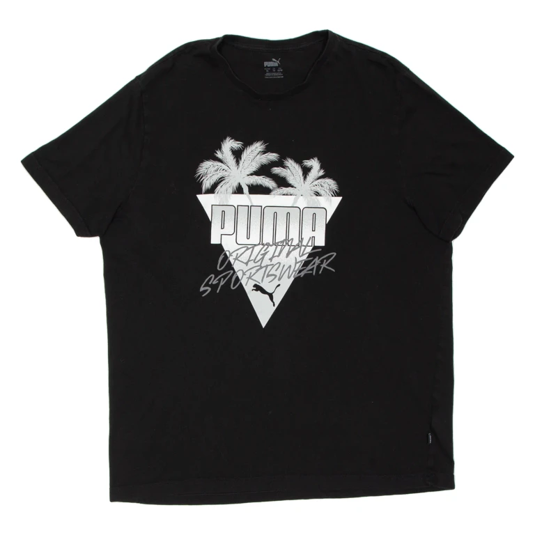 PUMA Mens T-Shirt Black XL