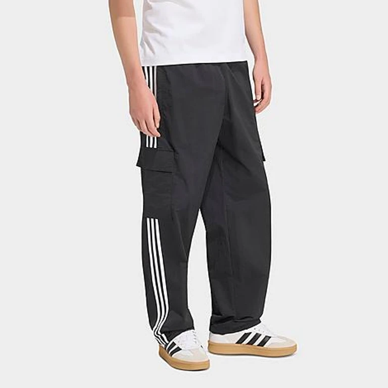 adidas Men's Originals adicolor Classics 3-Stripes Cargo Pants in Black Size: XS