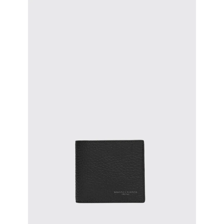 Pebbled Leather Bifold Wallet with Logo Lettering (PFW18293TKL001)
