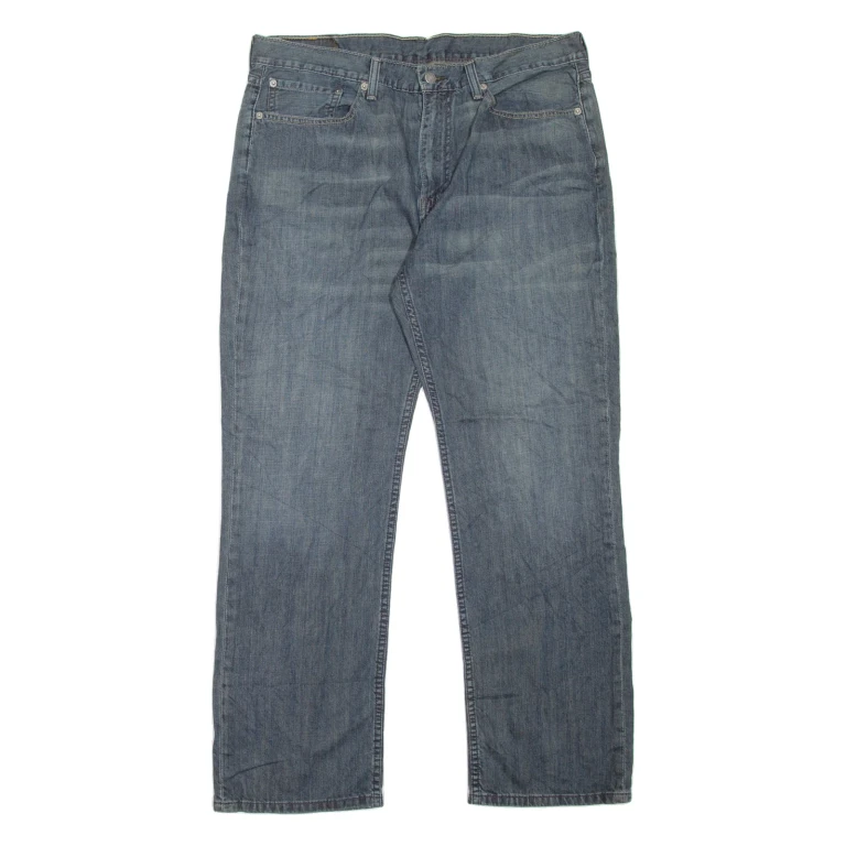 LEVI'S 514 Jeans Mens Blue Slim Straight Stone Wash W36 L30