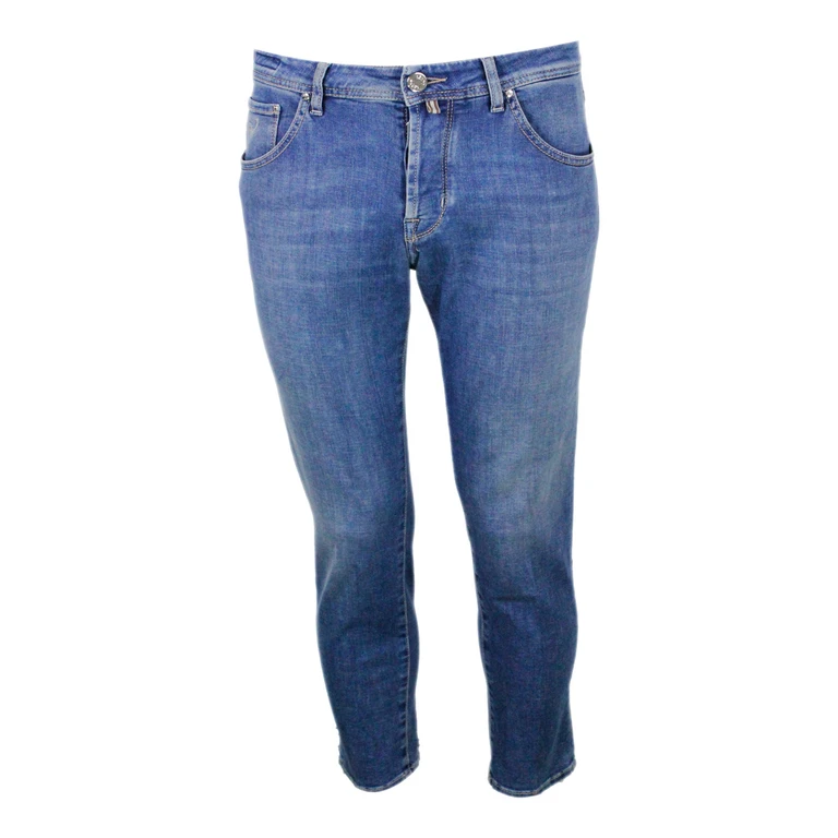 Jacob Cohen Trousers Denim 94co 4em 2ea - Men
