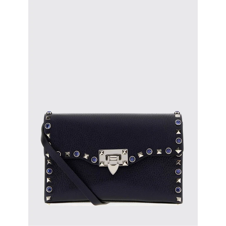Rockstud Mini Bag in Hammered Leather with Crystals (8W0B0181PAXF8Y)