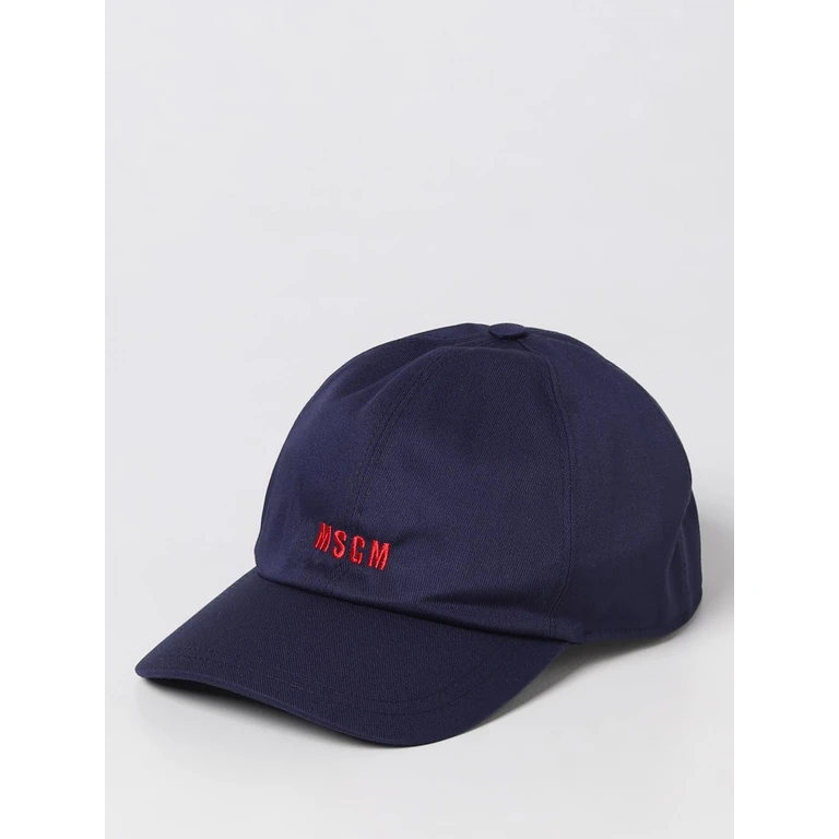 MSGM Cotton Hat with Embroidered Logo (3540ML0323751489)