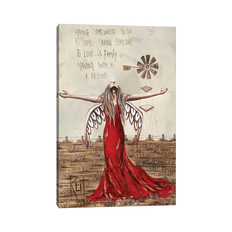 Having Somewhere To Go by Ruth's Angels - Canvas Gallery Wrap