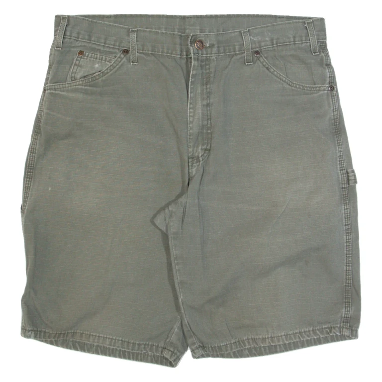 DICKIES Mens Workwear Shorts Grey L W36