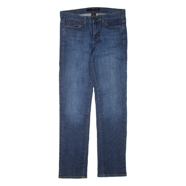 CALVIN KLEIN JEANS Womens Jeans Blue Regular Straight W29 L33