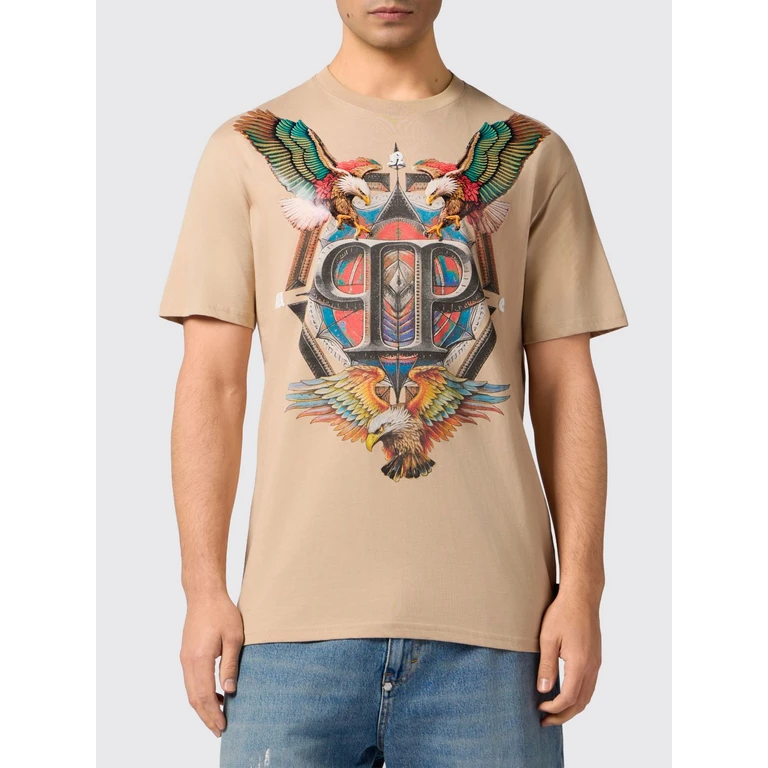 T-Shirt Men color Beige (SAFCMTK8868PJY002N06)