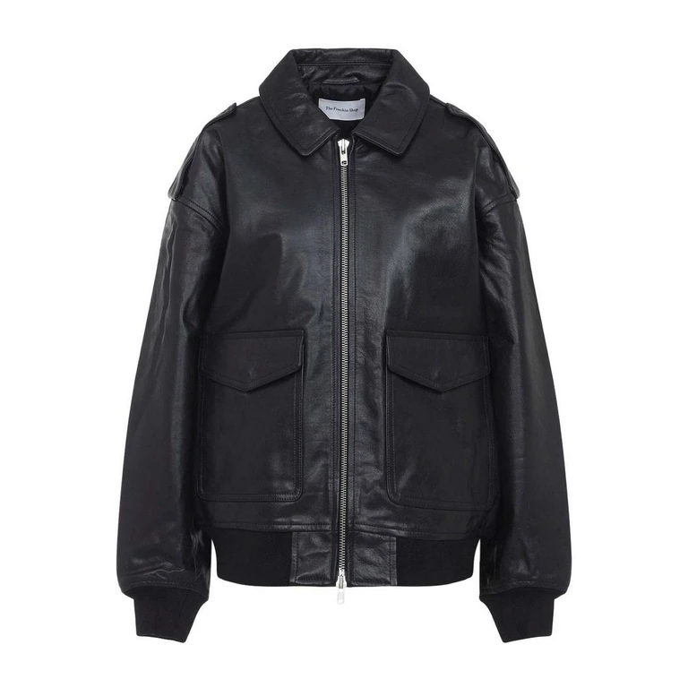 The Frankie Shop Blouson En Cuir - Noir (JAFS043971000BLACK)