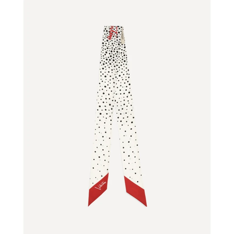 VALENTINO GARAVANI Twill Little Stars Starry Scarf in silk Female UNI
