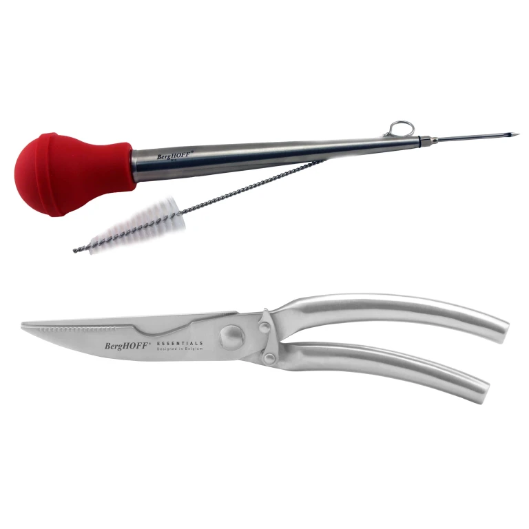 4pc Turkey Baster and Poultry Shears Set