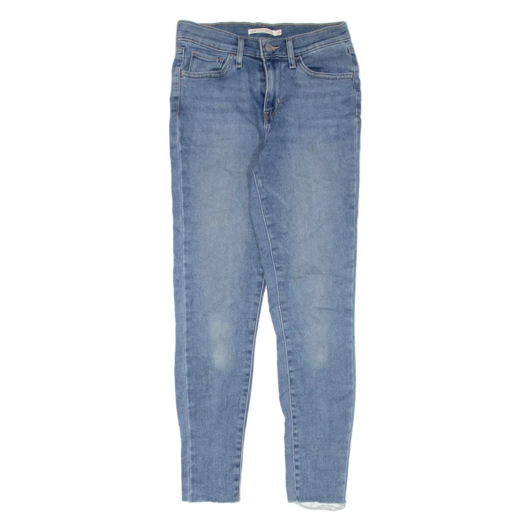 LEVI'S 720 High Rise Womens Jeans Blue Slim Skinny Stone Wash W25 L27